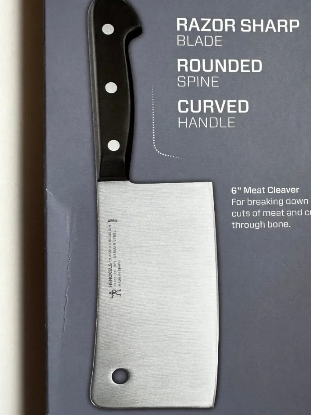 NEW Henckels Classic Precision 6-inch German Steel Made in SPAIN Cleaver